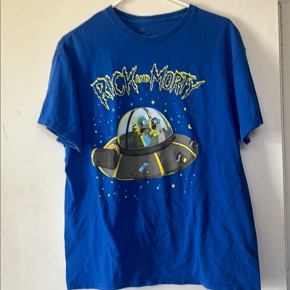 Rick and Morty men’s  Blue T-Shirt